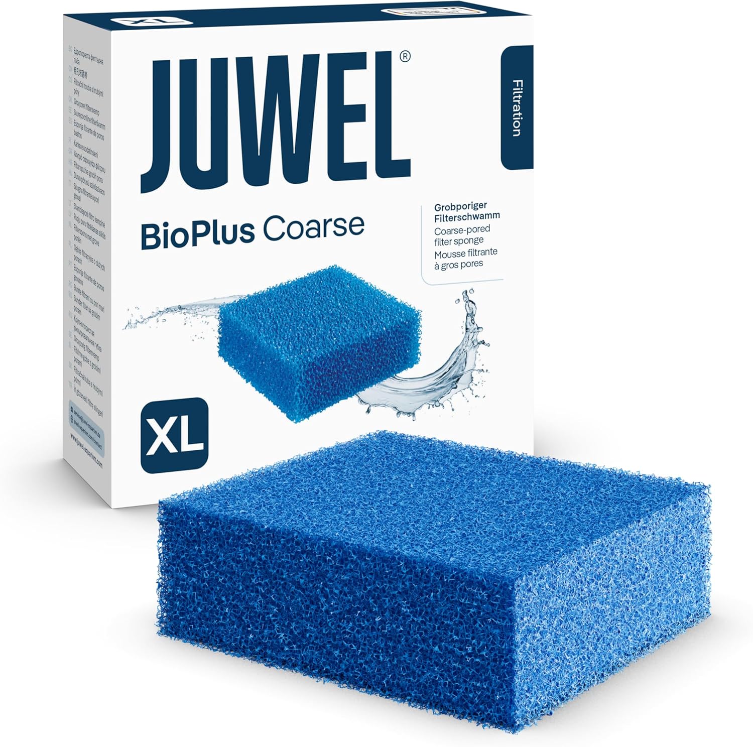 JUWEL bioPlus Coarse XL mousse à maille large pour filtre Juwel Bioflow 8.0 et Jumbo. Dimensions 14,8 x 14,8 x 5 cm