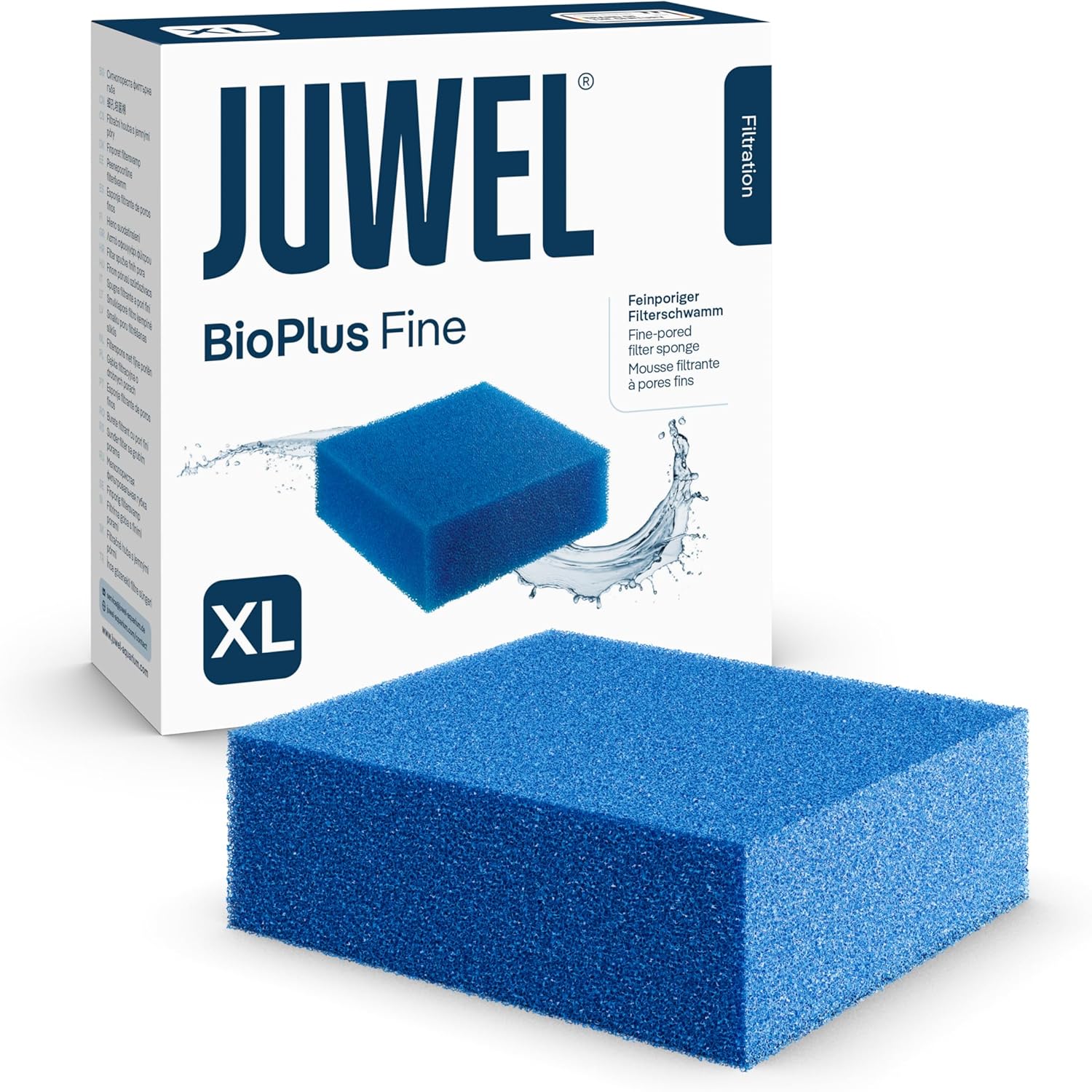 JUWEL bioPlus Fine XL mousse à maille fine pour filtre Juwel Bioflow 8.0 et Jumbo. Dimensions 14,8 x 14,8 x 5 cm