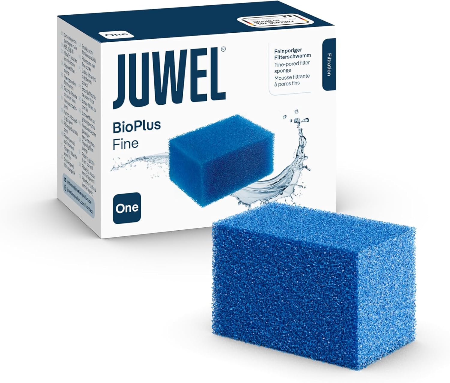 JUWEL bioPlus Fine One bloc de mousse à maille fine pour filtre Juwel Bioflow One Dimensions 7,5 x 5 x 5 cm