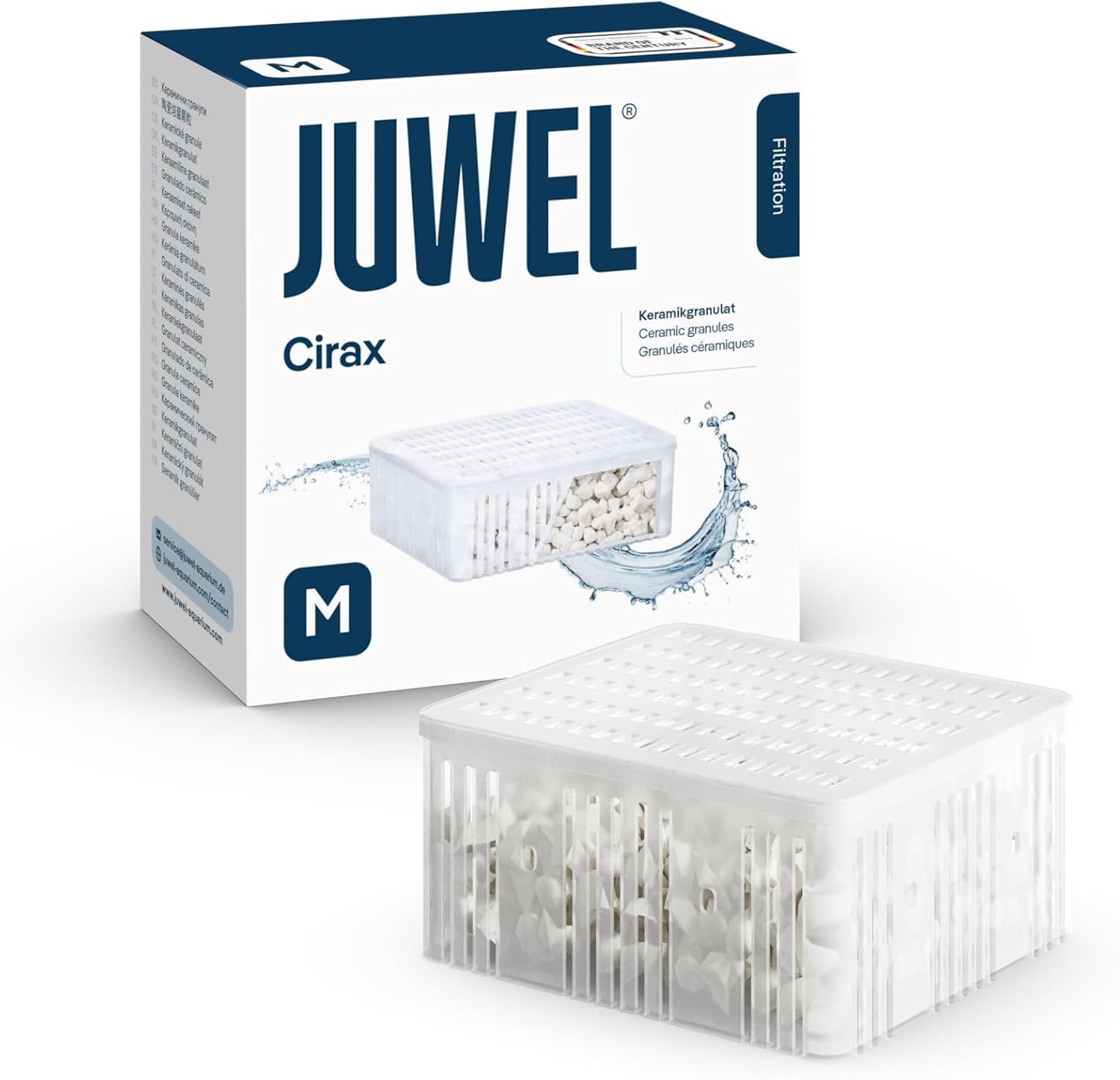 JUWEL Cirax M support bactérien poreux de rechange pour filtre Juwel Bioflow 3.0 et Compact. Dimensions 9,9 x 9,9 x 4,8 cm