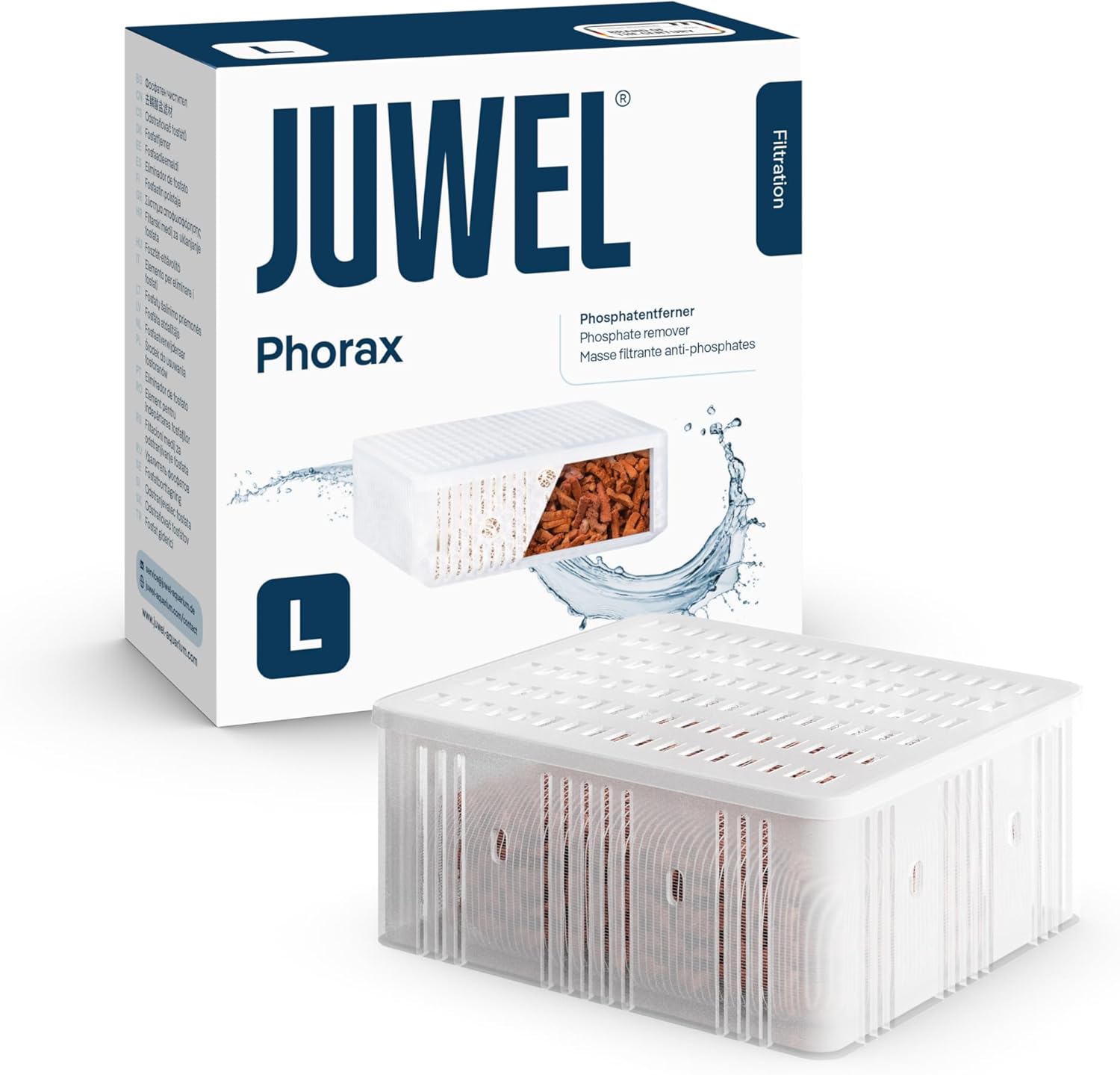 JUWEL Phorax L masse filtrante anti-phosphates pour filtre Juwel Bioflow 6.0 et Standard. Dimensions 12,5 x 12,5 x 5 cm
