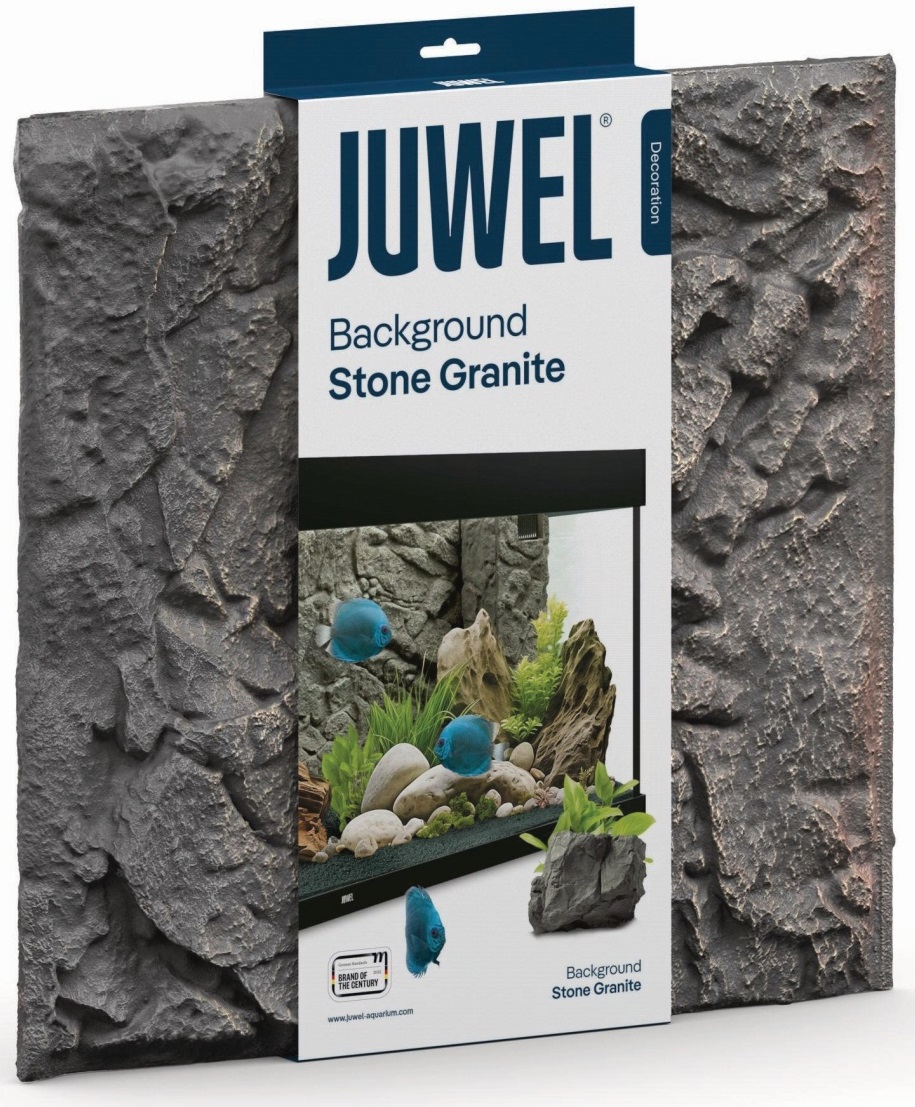 JUWEL Stone Granite plaque de fond 3D 60 x 55 cm pour l\'habillage de la vitre arrière de votre aquarium