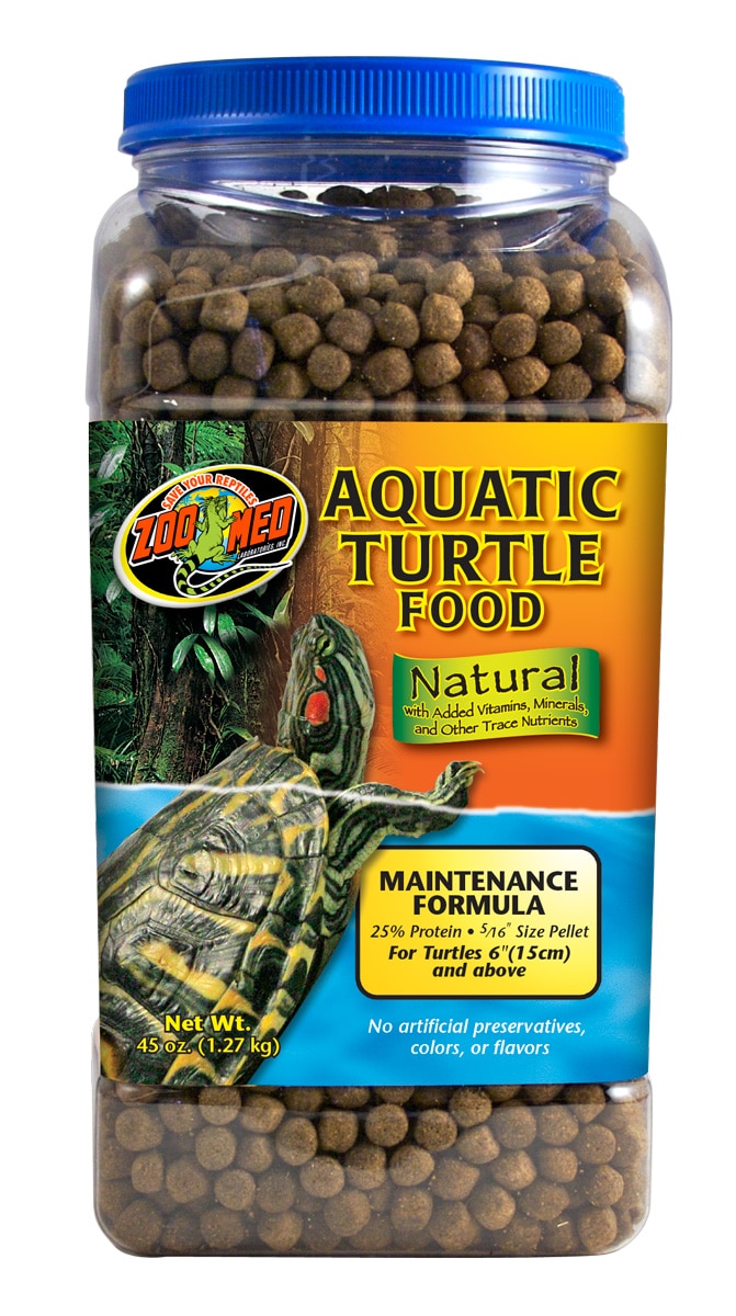 ZOOMED Natural Aquatic Turtle Maintenance 1.27kg nourriture animale complète pour tortues d\'eau adulte de plus de 15cm