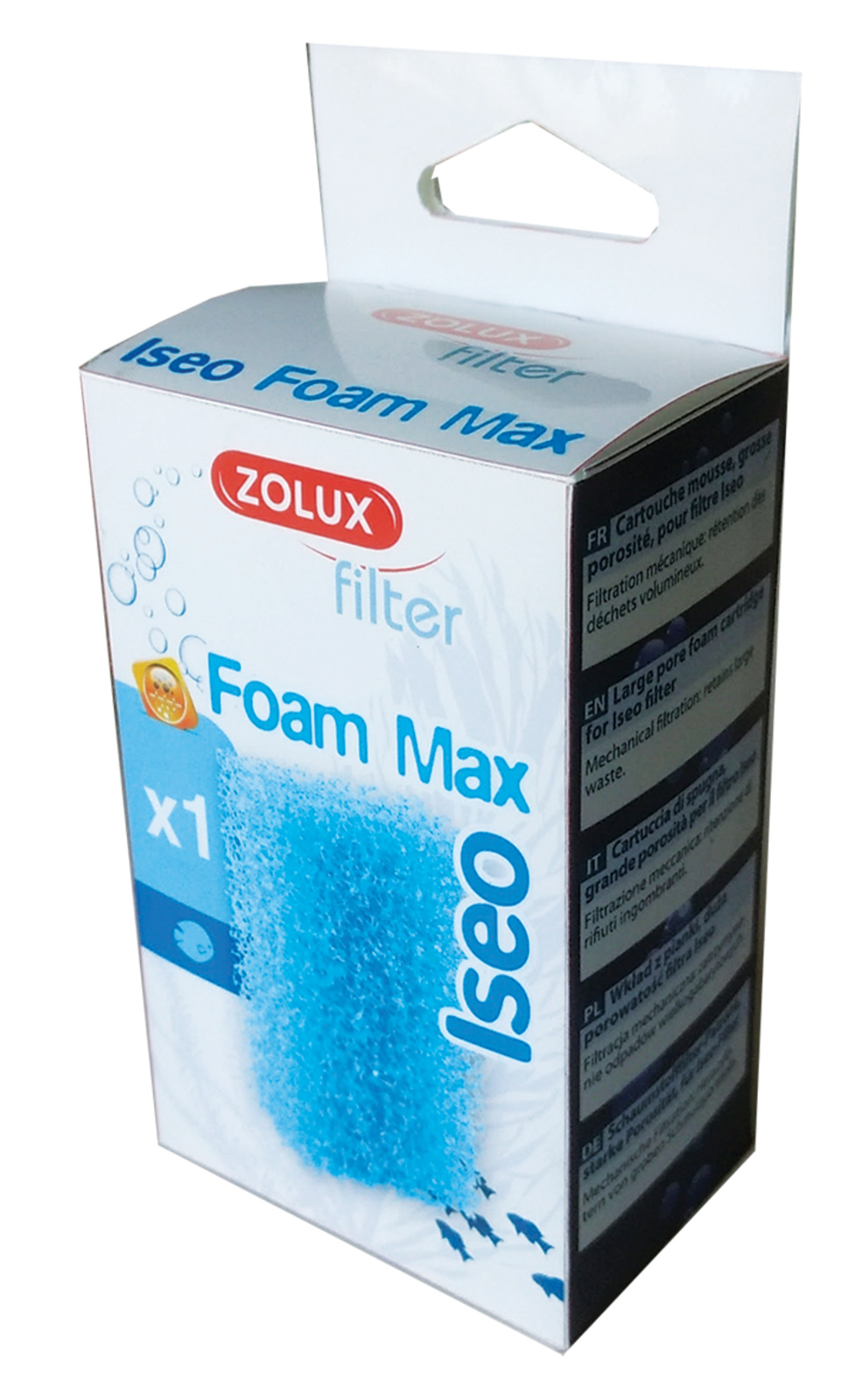 ZOLUX Iseo Foam Max bloc de mousse à maille grosse pour filtre Iseo et Idro