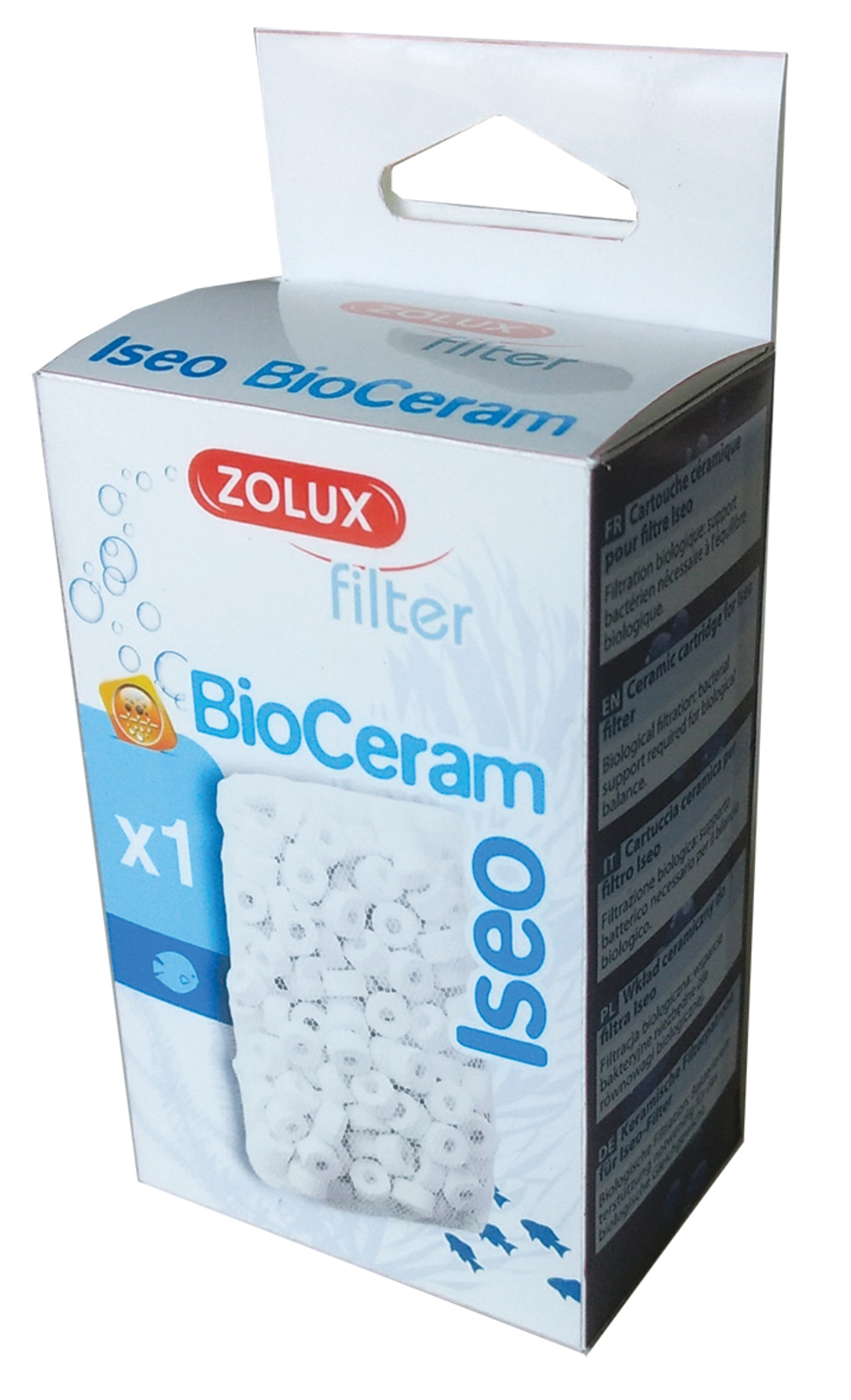 ZOLUX Iseo BioCeram nouilles céramique avec filet pour filtre Iseo et Idro