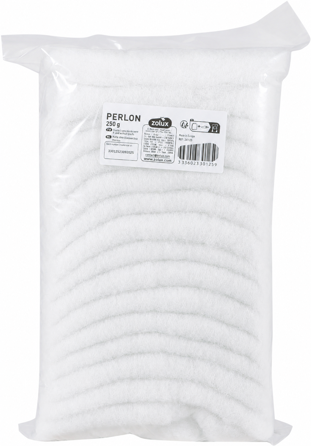 ZOLUX Perlon 250 gr ouate de filtration pour aquarium d\'eau douce et d\'eau de mer