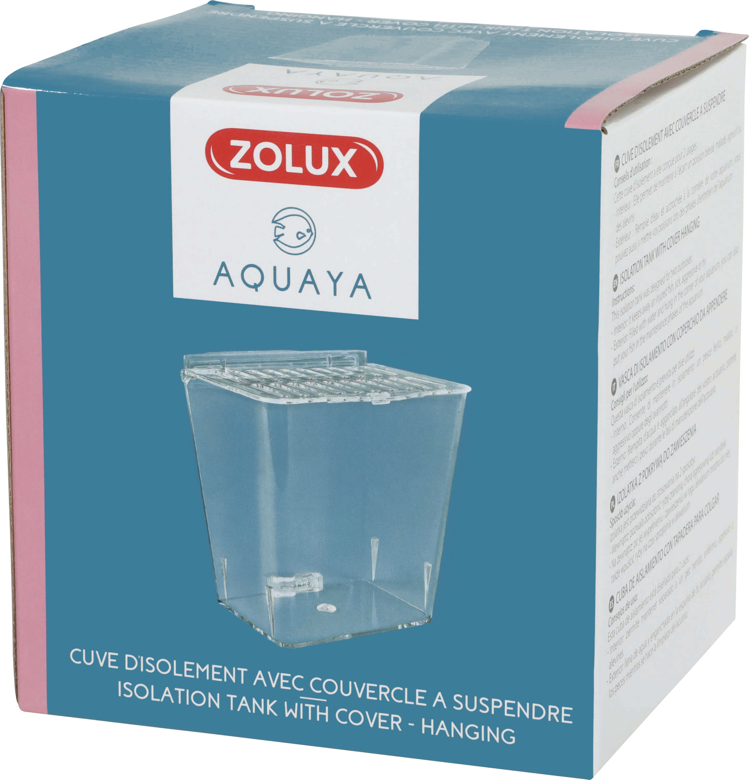 ZOLUX Cuve d\'isolement pour poissons à suspendre sur le bord de l\'aquarium
