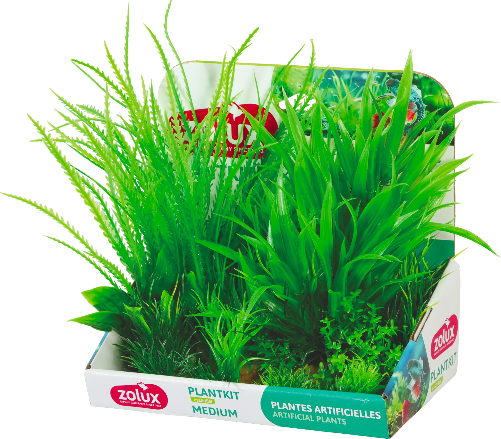 ZOLUX PlantKit Medium 1 - Lot de plantes artificielles pour aquarium