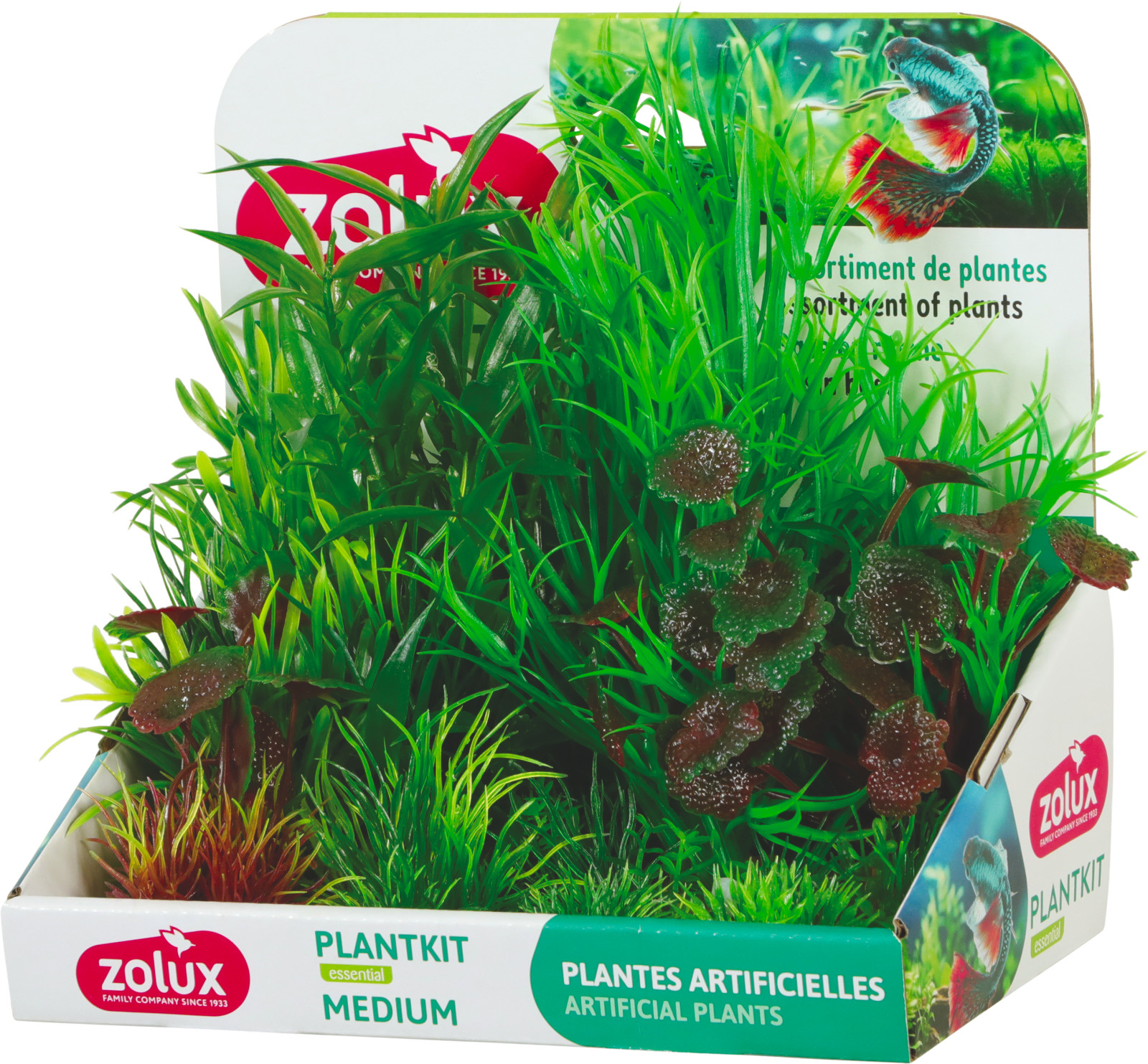 ZOLUX PlantKit Medium 2 - Lot de plantes artificielles pour aquarium