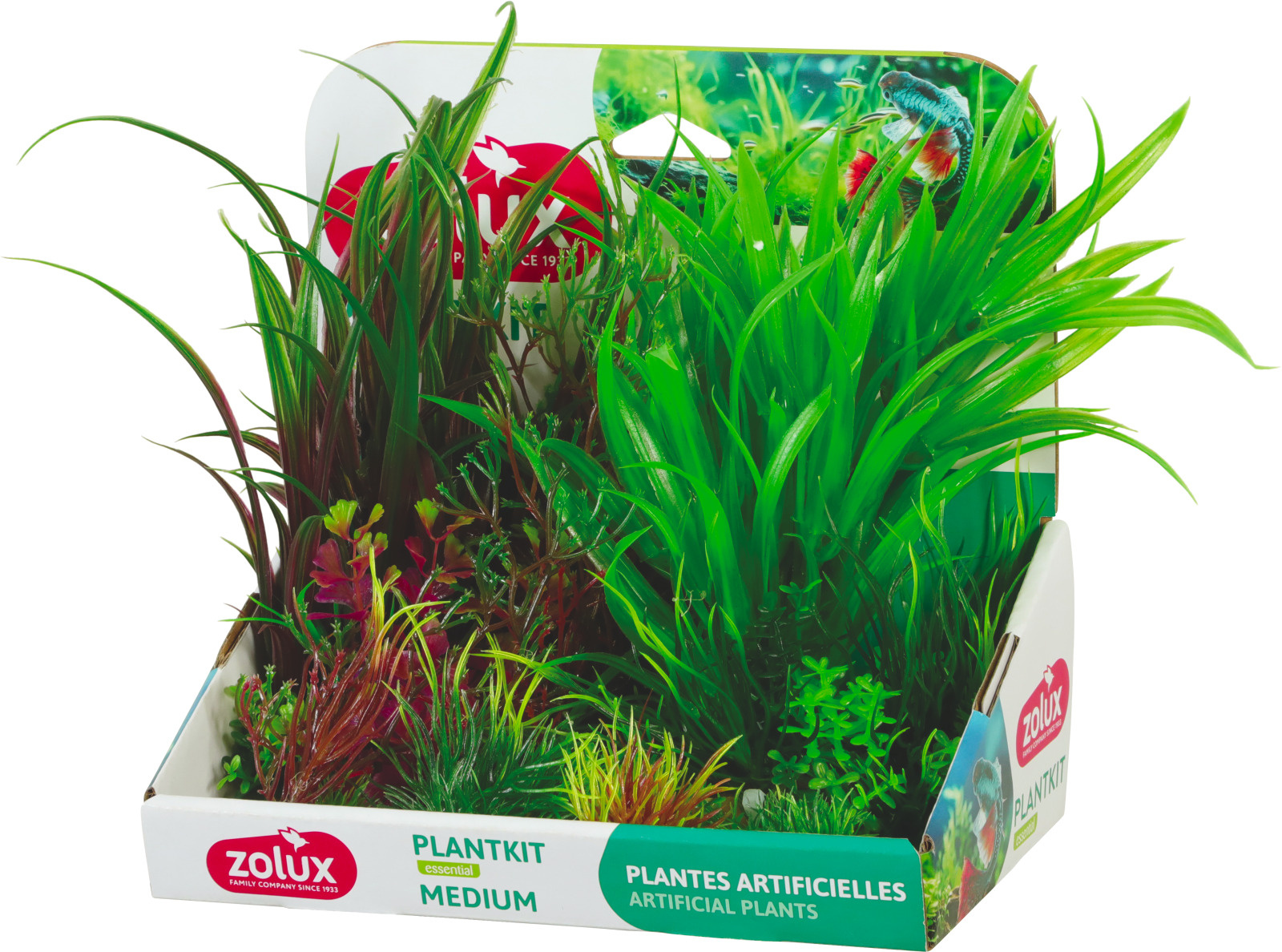 ZOLUX PlantKit Medium 3 - Lot de plantes artificielles pour aquarium