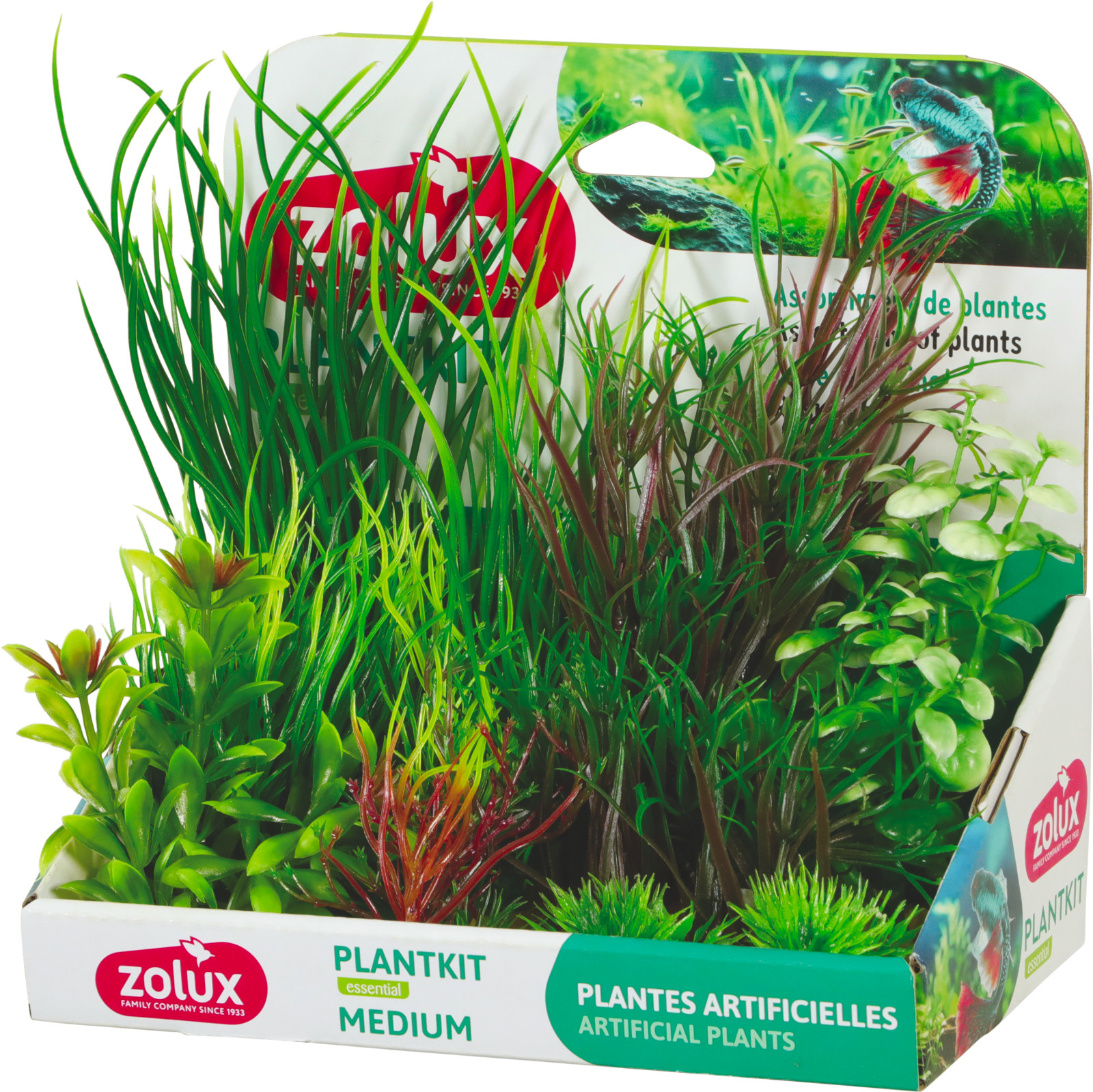 ZOLUX PlantKit Medium 4 - Lot de plantes artificielles pour aquarium