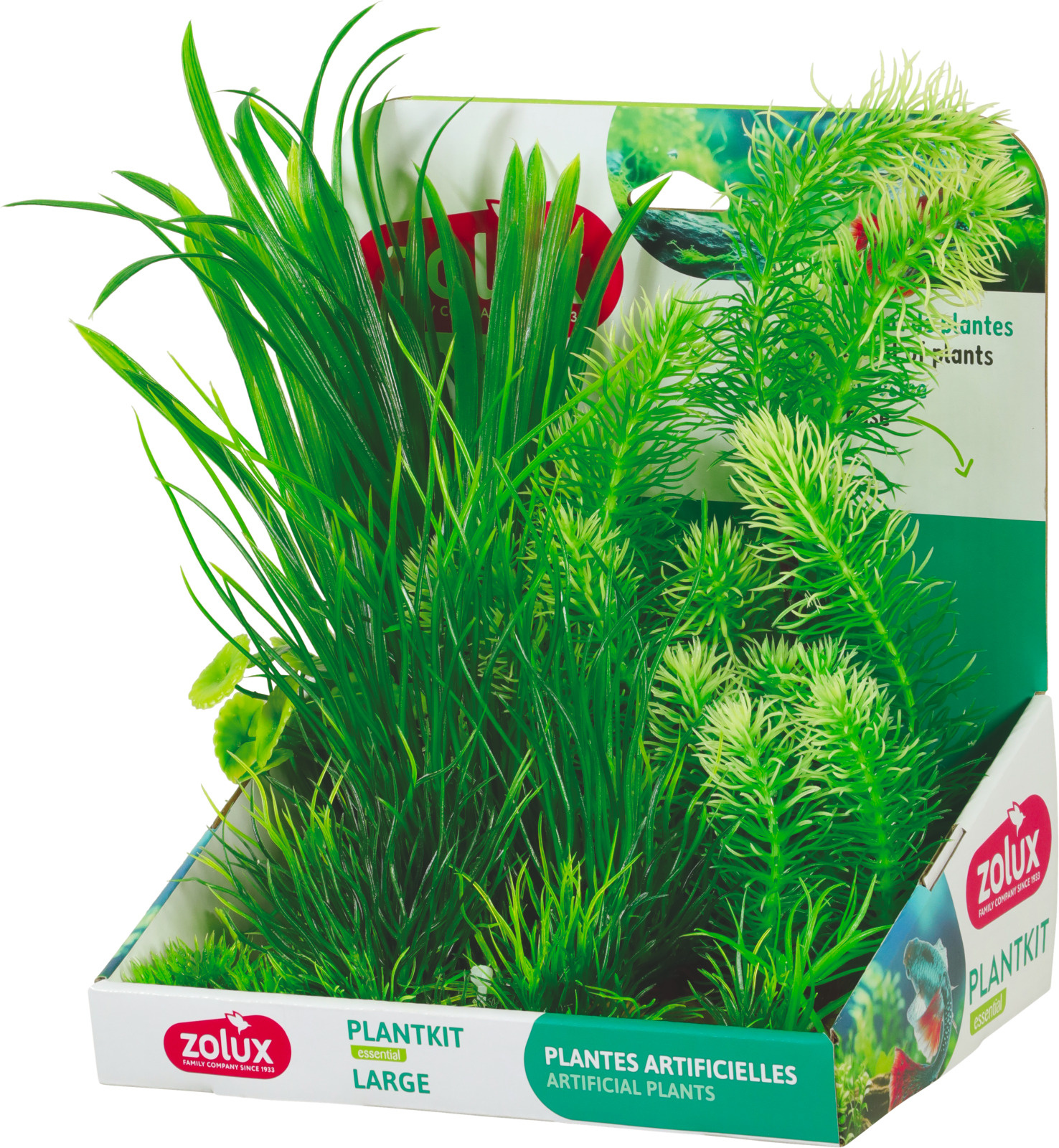 ZOLUX PlantKit Large 3 - Lot de plantes artificielles pour aquarium