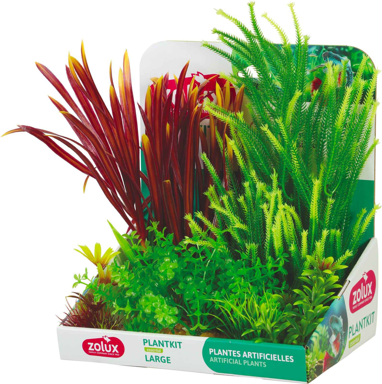 ZOLUX PlantKit Large 4 - Lot de plantes artificielles pour aquarium