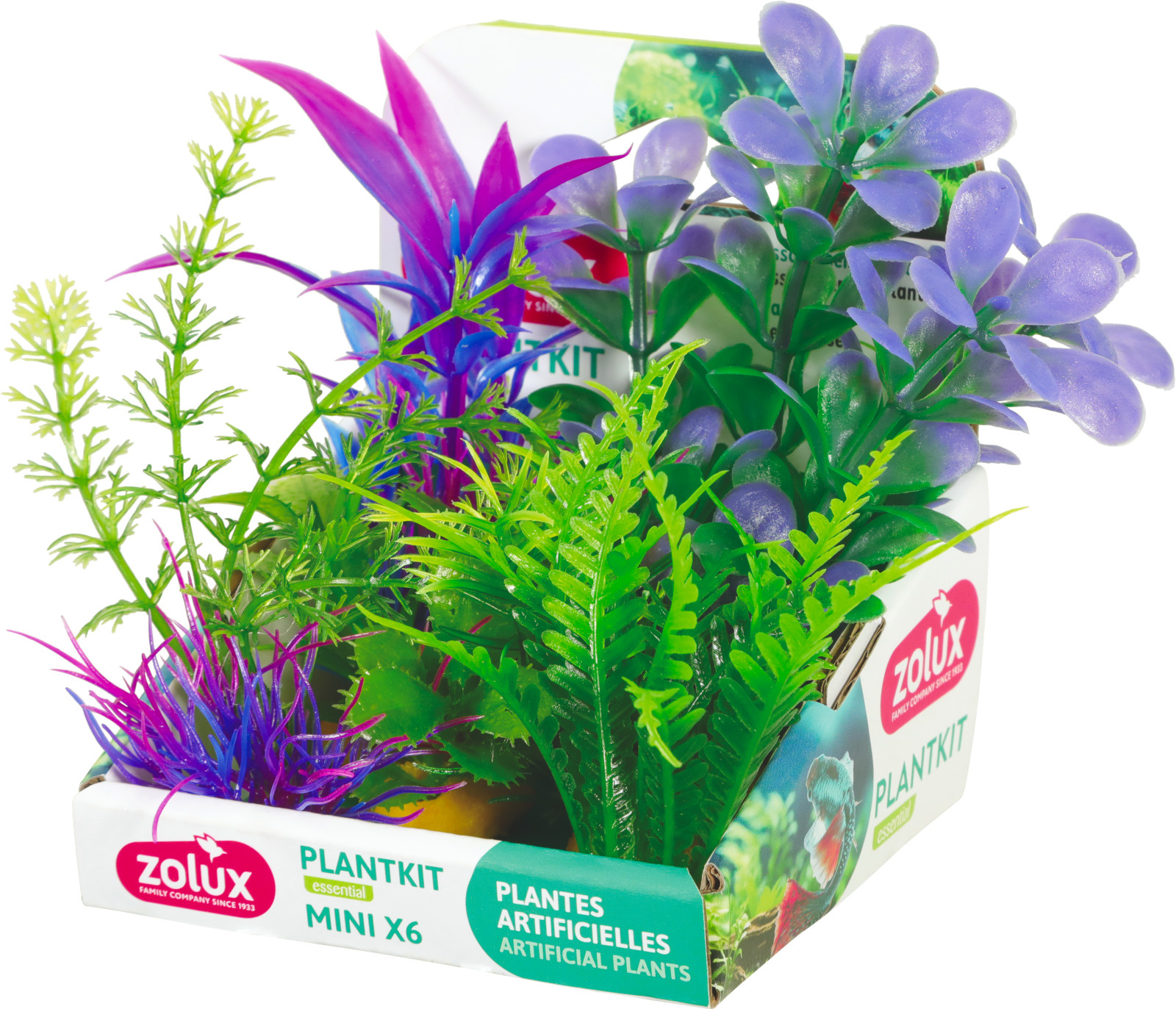 ZOLUX PlantKit Mini 5 - Lot de 6 plantes artificielles pour aquarium