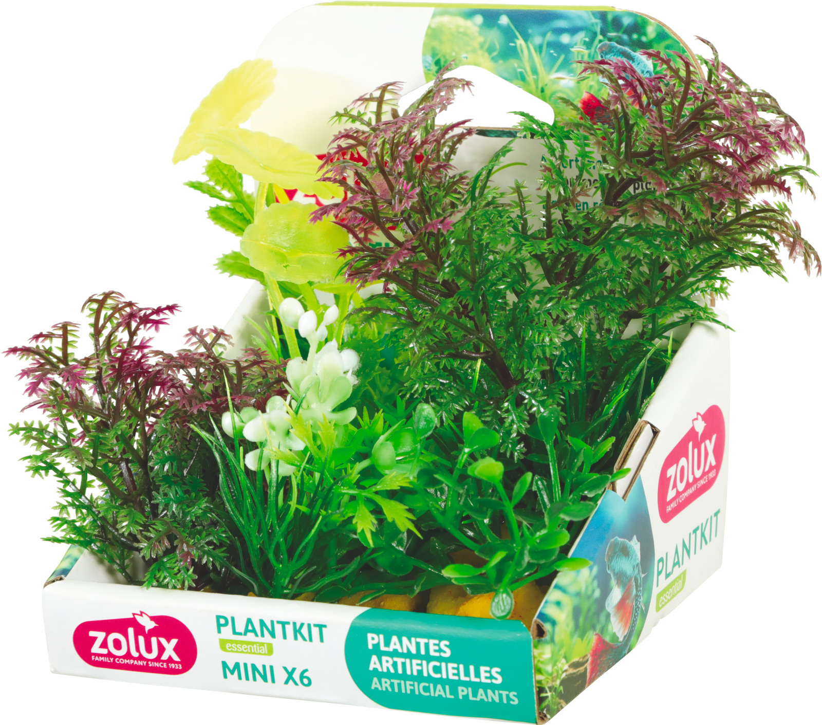 ZOLUX PlantKit Mini 6 - Lot de 6 plantes artificielles pour aquarium