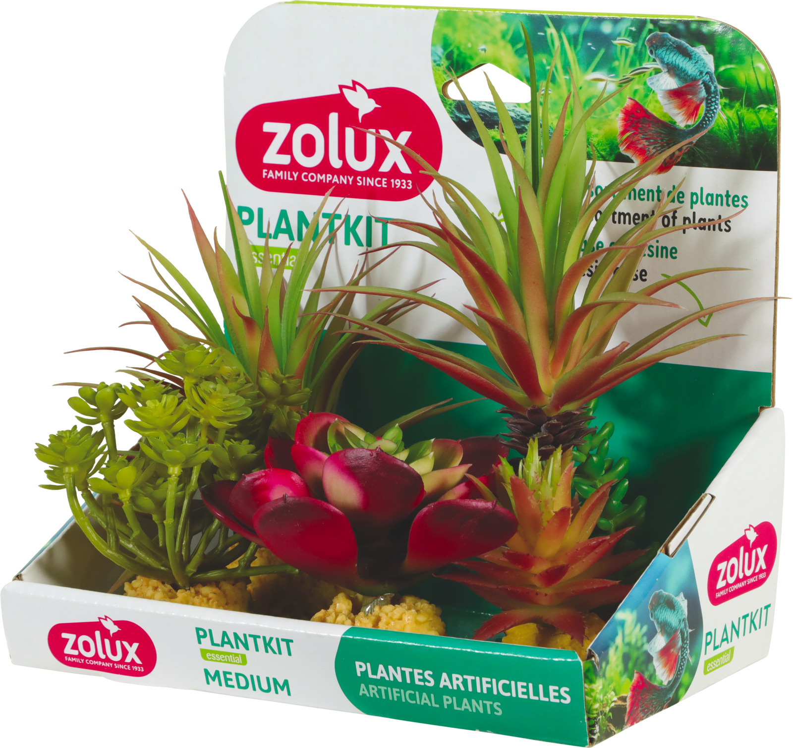 ZOLUX PlantKit Medium 6 - Lot de plantes artificielles pour aquarium