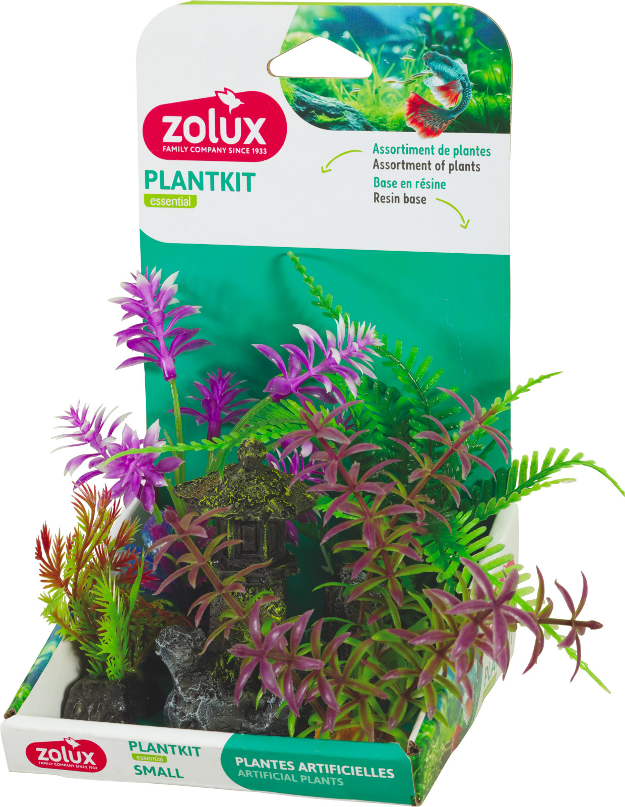 ZOLUX PlantKit Decor S Tour kit de décoration avec plantes artificielles