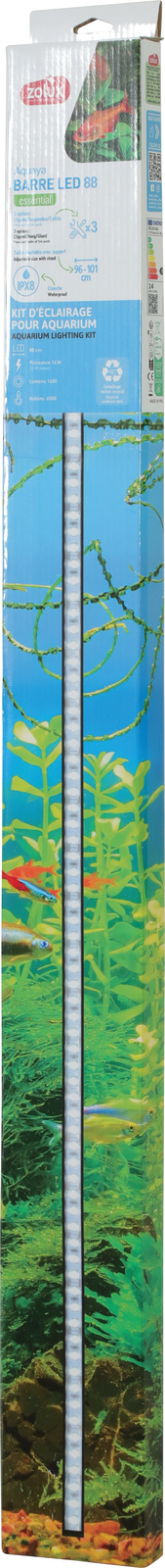 ZOLUX Barre Led 88 cm rampe d\'éclairage LEDs 6500K pour aquarium de 96 à 101 cm
