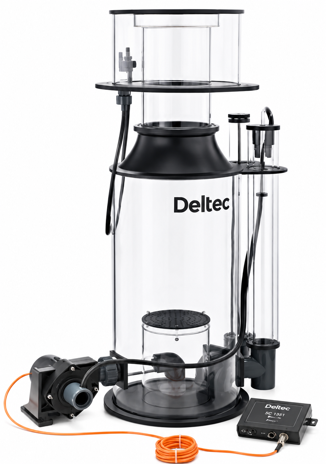 DELTEC Skimmer i7 Black Edition écumeur interne avec pompe 24V et contrôleur pour aquarium jusqu\'à 7000L