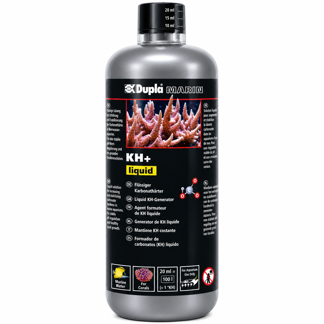 dupla-marin-kh-liquid-500-ml-augmente-la-durete-carbonatee-et-stabilise-le-ph-en-aquarium-d-eau-de-mer