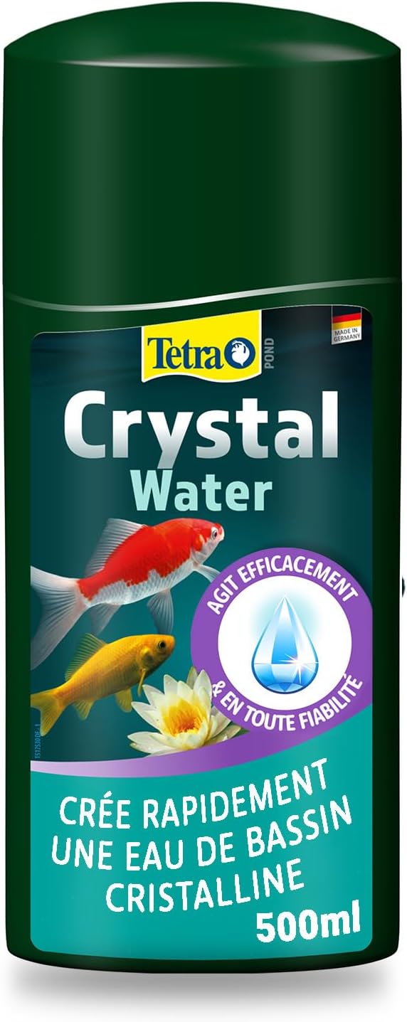 TETRA Pond Crystal Water 500 ml clarificateur d\'eau pour bassin. Traite jusqu\'à 10000 L