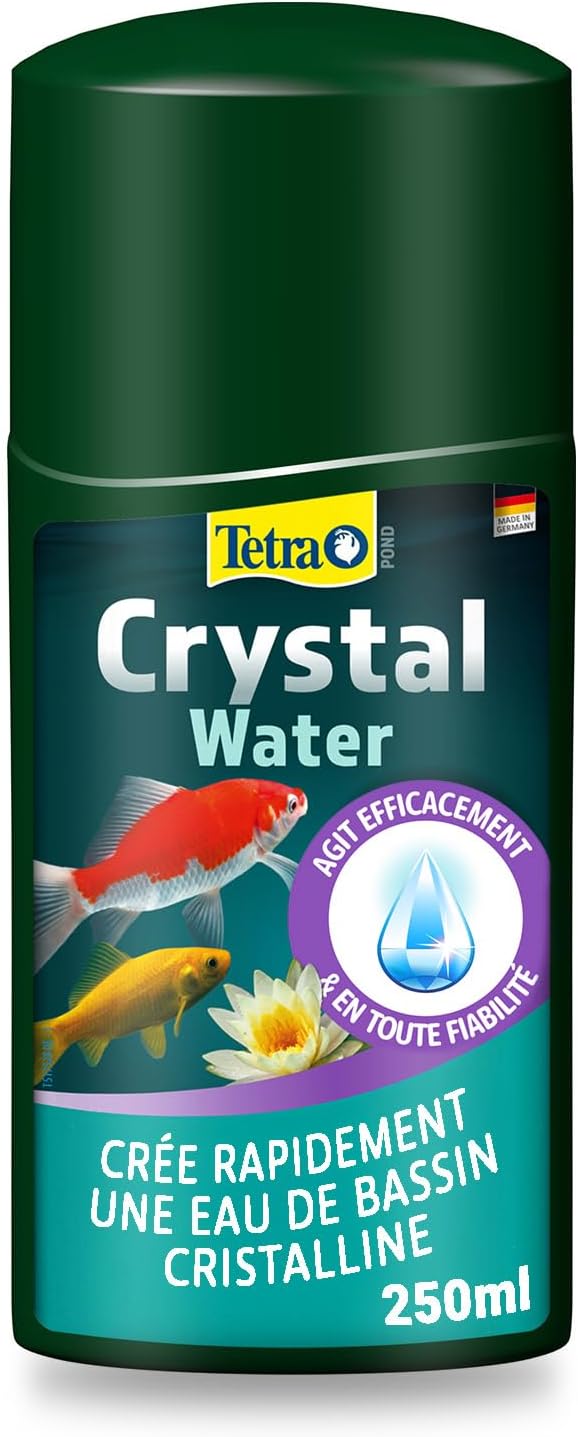 TETRA Pond Crystal Water 250 ml clarificateur d\'eau pour bassin. Traite jusqu\'à 5000 L