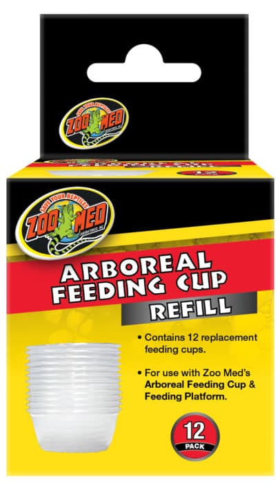 ZOOMED Arboreal Feeding Cup Refill lot de 12 coupes de remplacement diamètre 6 x 3 cm