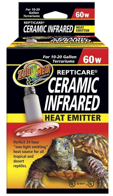 ZOOMED Ceramic Infrared 60W émetteur de chaleur pour terrarium