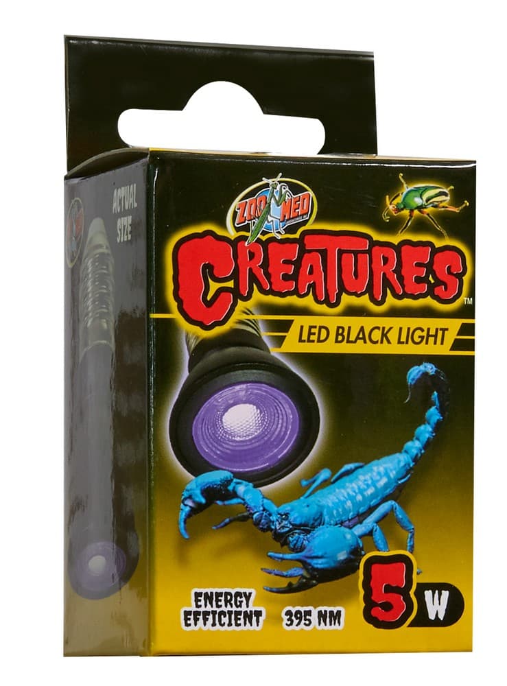 ZOOMED Creatures LED Black Light 5W ampoule lumière noire pour la mise en valeur de la fluorescence des animaux