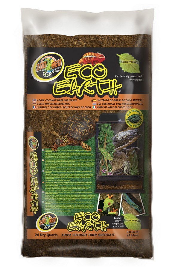 ZOOMED Eco Earth Loose 23 L substrat naturel en fibres de noix de coco pour terrarium