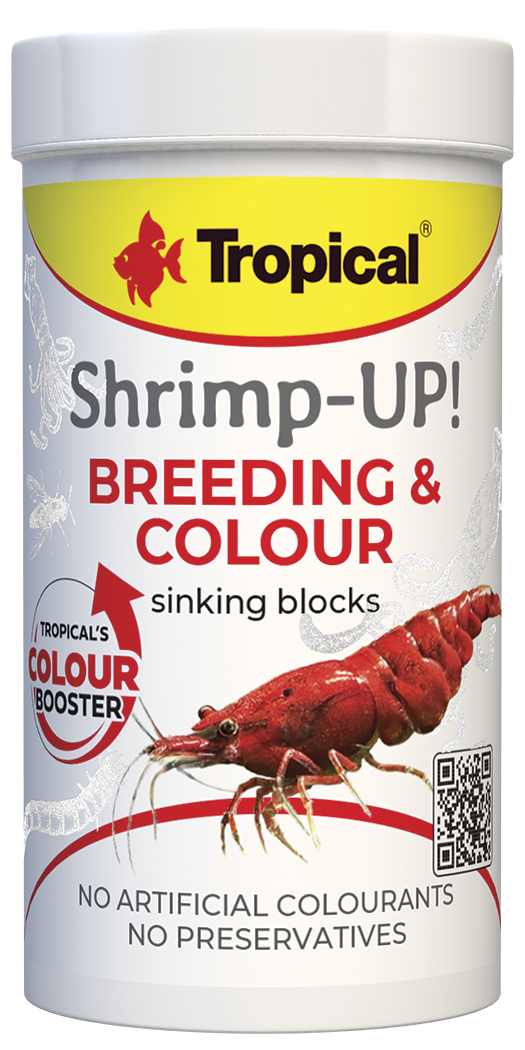 TROPICAL Shrimp Up! Breeding & Color 100 ml nourriture complète pour crevettes avec booster de couleurs