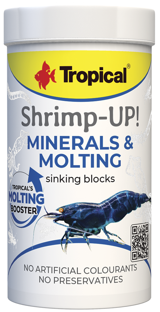 TROPICAL Shrimp Up! Mineral & Molting 100 ml nourriture complète pour crevettes avec booster de mue et minéraux