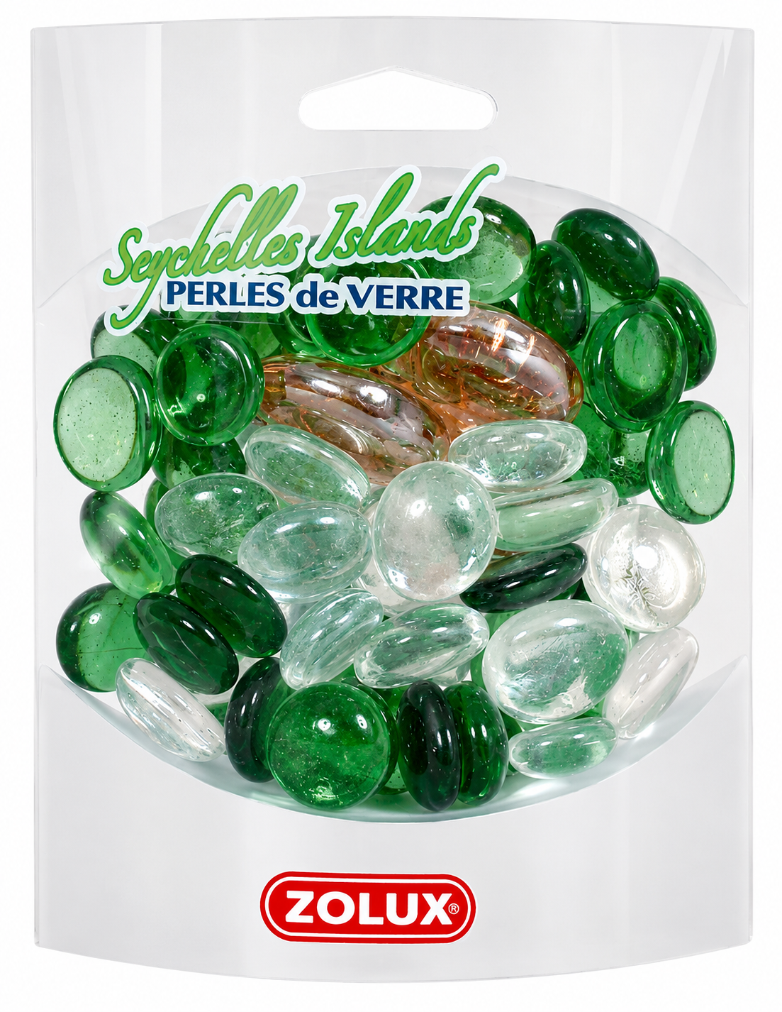 ZOLUX Perles de verre Seychelles Island 400 gr pour une décoration originale de votre aquarium