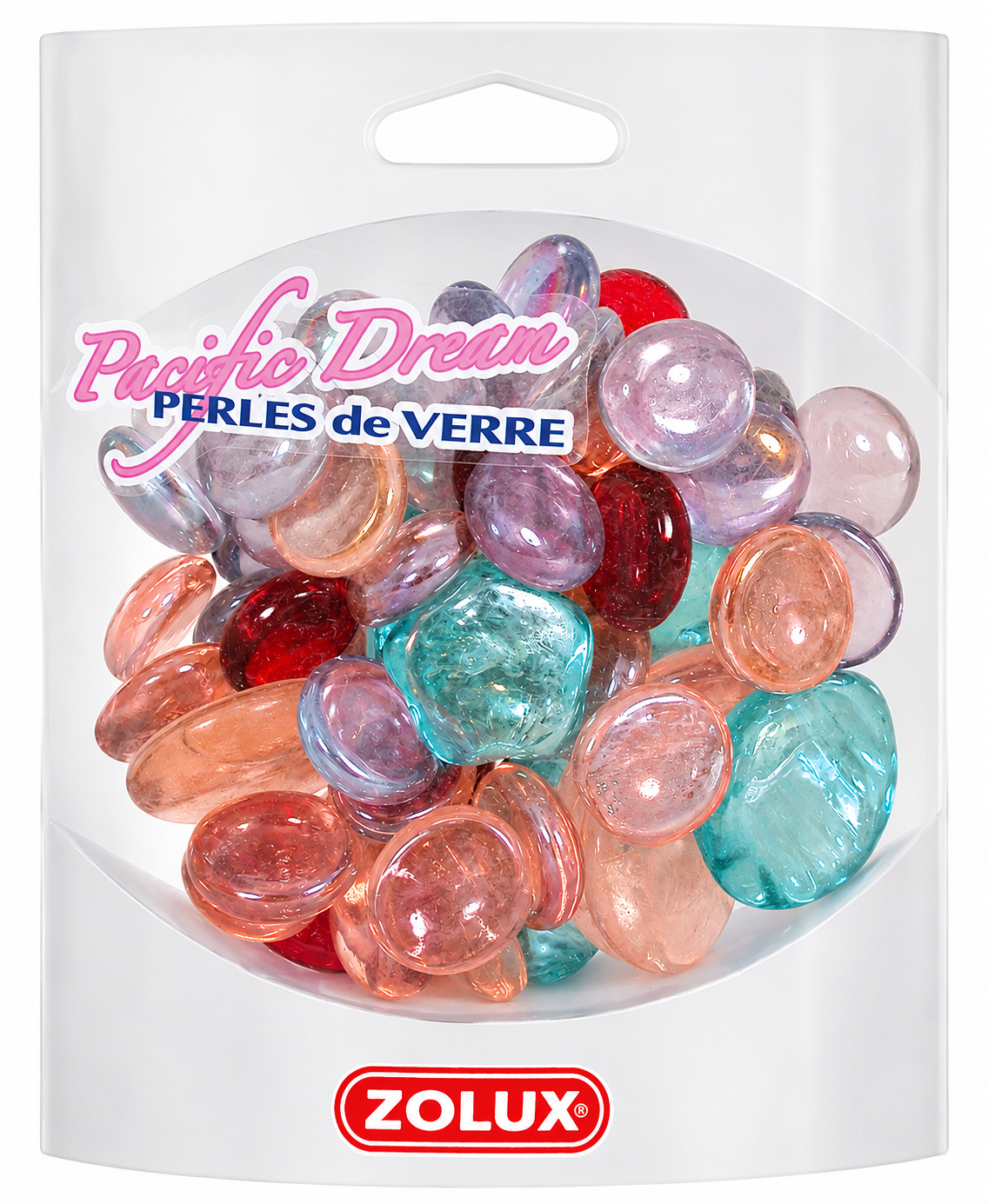 ZOLUX Perles de verre Pacific Dream 400 gr pour une décoration originale de votre aquarium