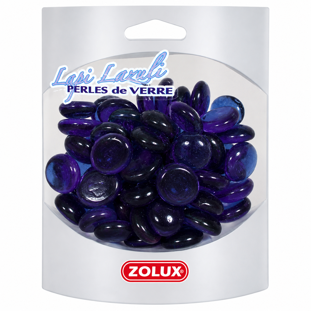 ZOLUX Perles de verre Lapi Lazuli 400 gr pour une décoration originale de votre aquarium