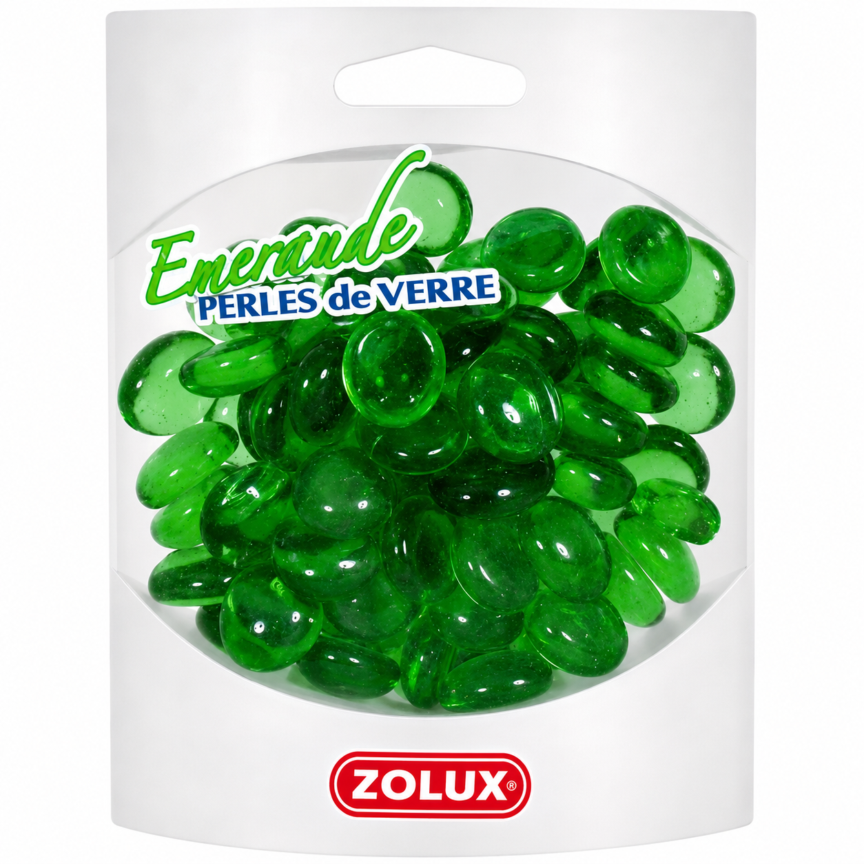 ZOLUX Perles de verre Emeraude 400 gr pour une décoration originale de votre aquarium