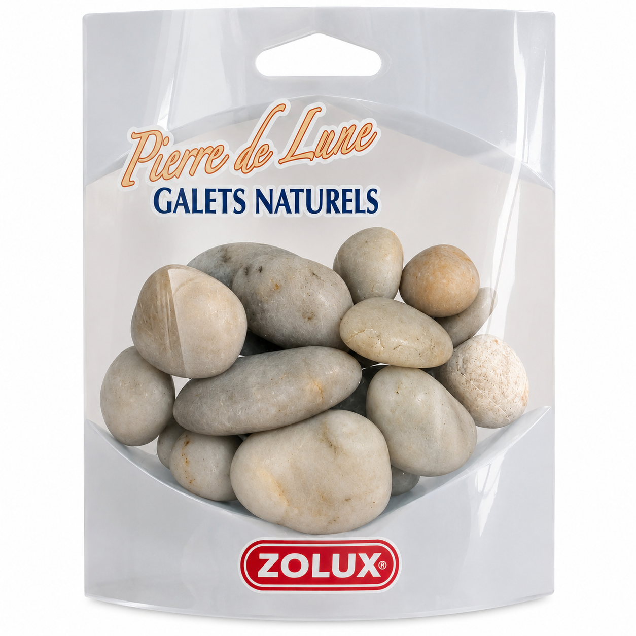 ZOLUX Galets Pierre de Lune 150 gr pour une décoration naturelle de votre aquarium