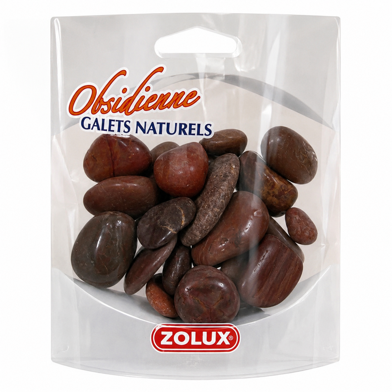 ZOLUX Galets Obsidienne 150 gr pour une décoration naturelle de votre aquarium