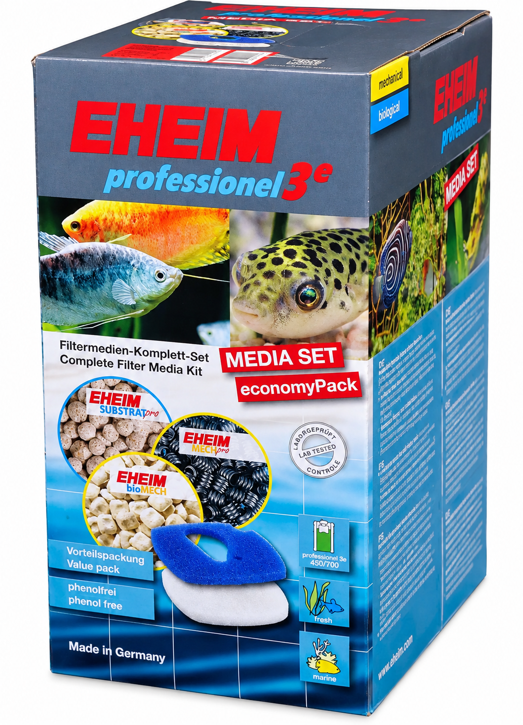 EHEIM MediaSet est un kit de masses filtrantes pour filtre professionel 4 2277, 2375 et 3e / 5e 2076, 2078 et 2178