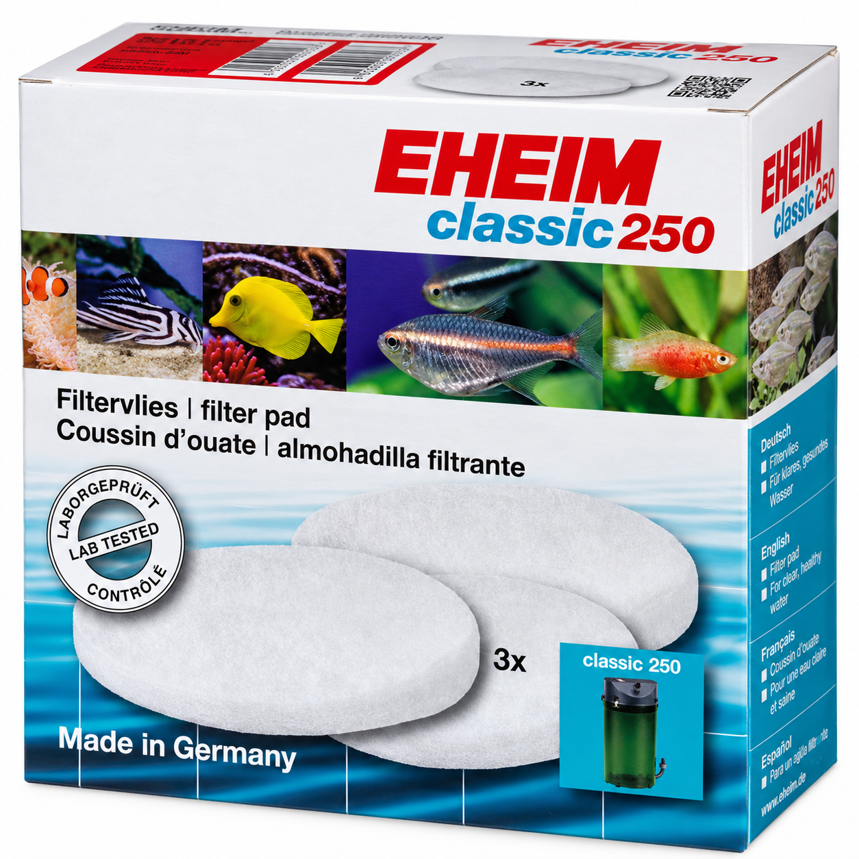 EHEIM 3 coussins de ouate filtrante pour filtre Classic 2213