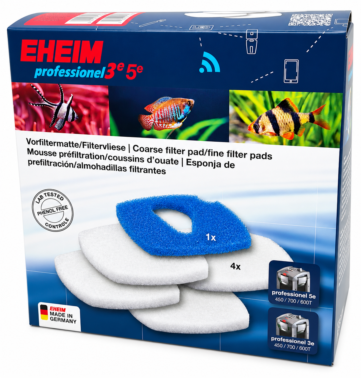 EHEIM Set de mousse et ouates pour filtre professionel 4 2277, 2375 et 3e / 5e 2076, 2078 et 2178