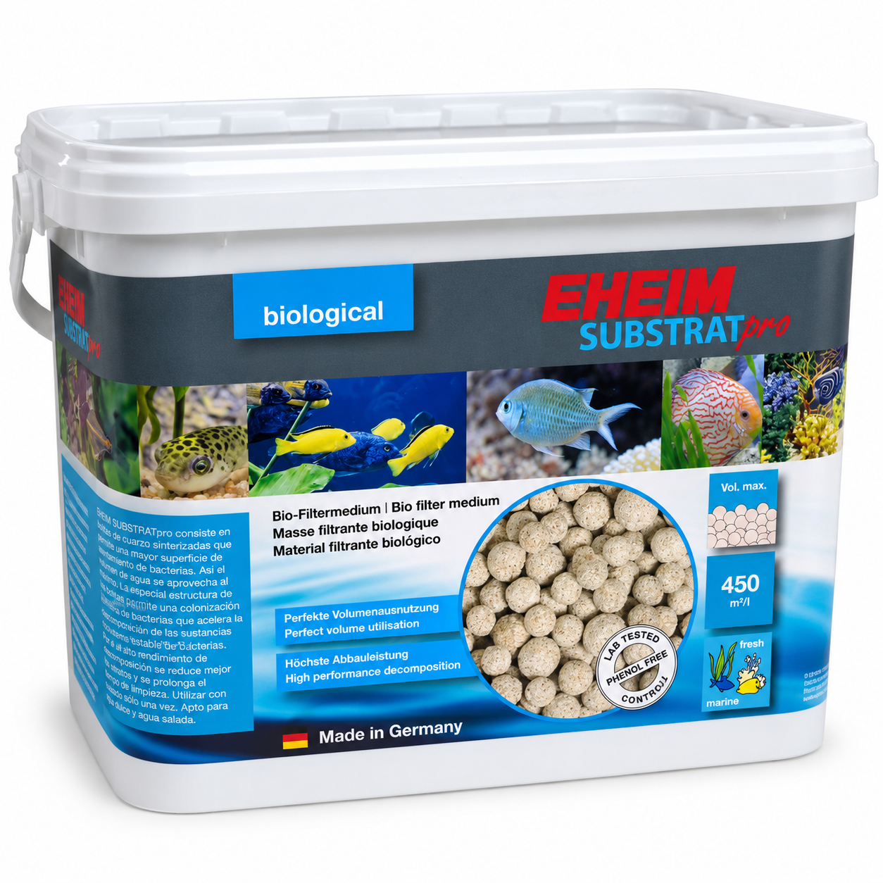 EHEIM Substrat Pro 5L support à bactéries pour filtres biologiques