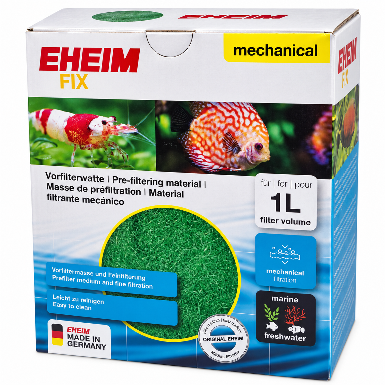 EHEIM Fix 1L materiau à structure spéciale pour filtration mécanique