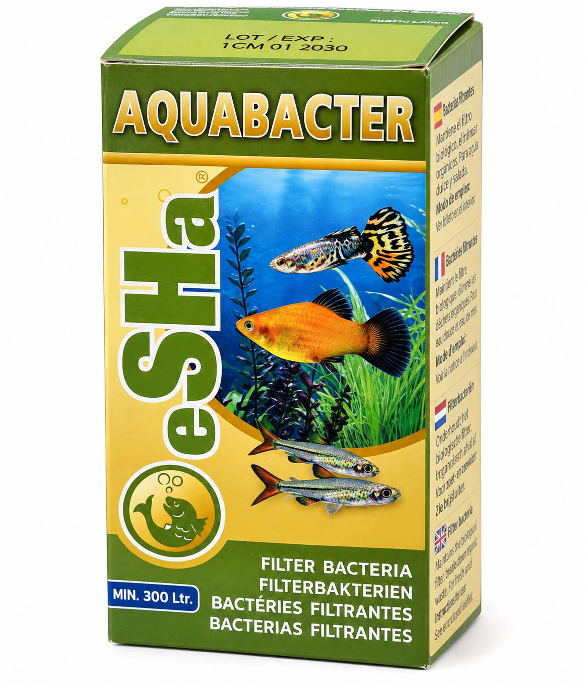 ESHA AquaBacter 27 ml bactéries de rééquilibrage pour aquarium d\'eau douce et d\'eau de mer