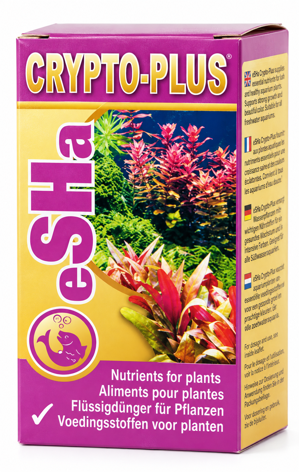 ESHA Crypto Plus 20 ml permet de booster la croissance de vos plantes d\'aquarium