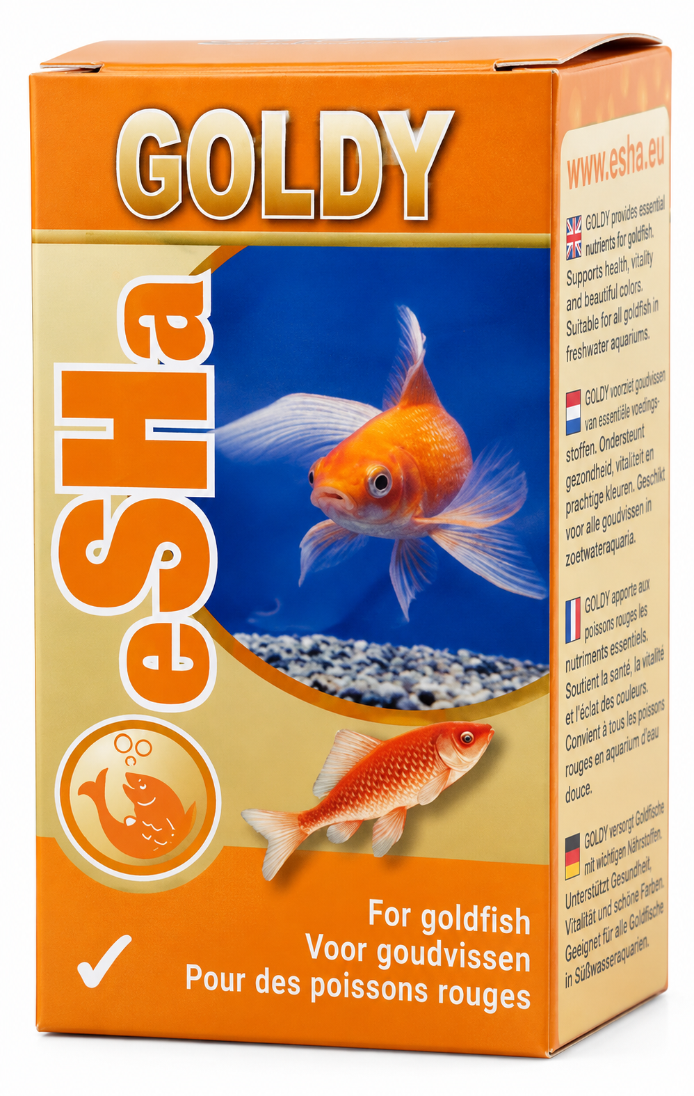 ESHA Goldy 10 ml assainit, conditionne l\'eau et protège les poissons d\'eau froides et tortues