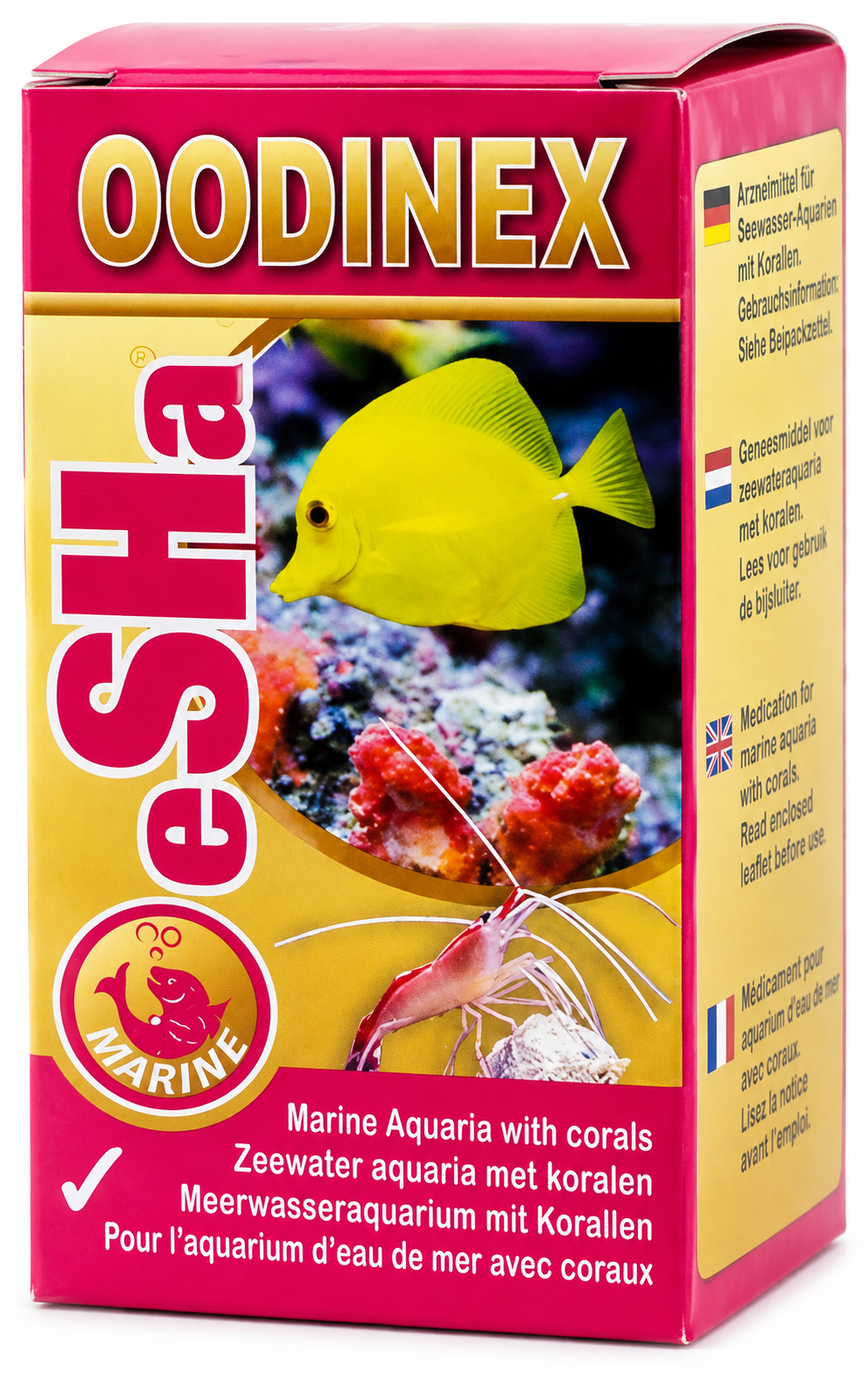ESHA Oodinex 20ml traitement multi-maladies pour poissons marins cohabitant avec des invertébrés