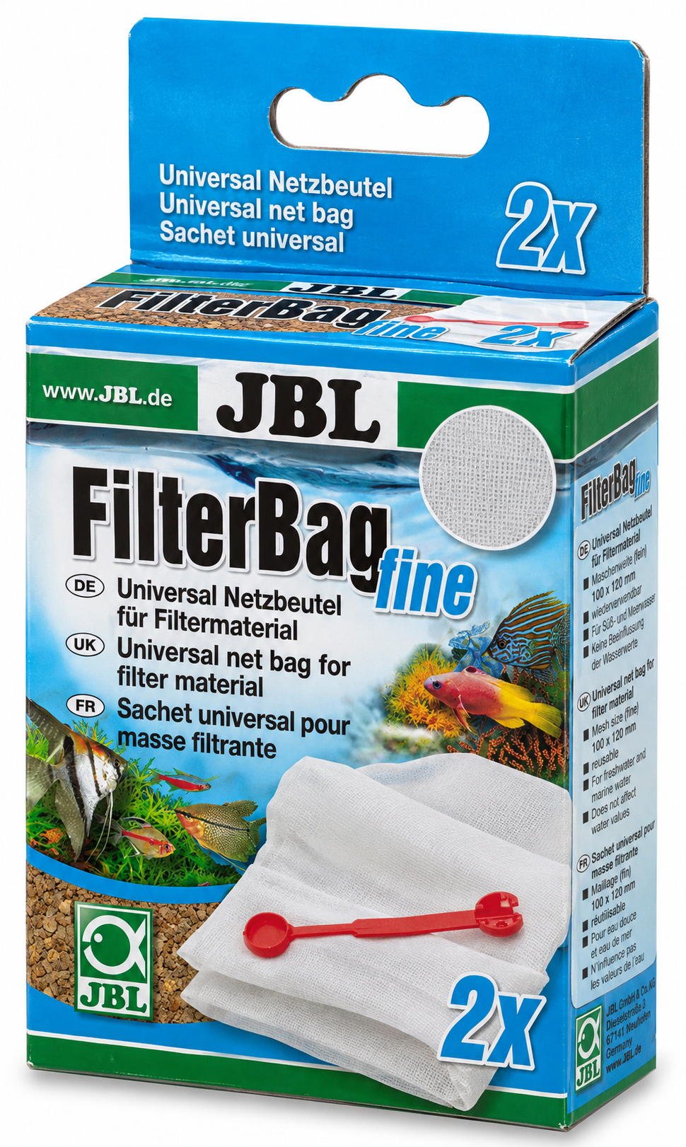 JBL FilterBag Fine lot de 2 sacs à maille fine pour masses filtrantes