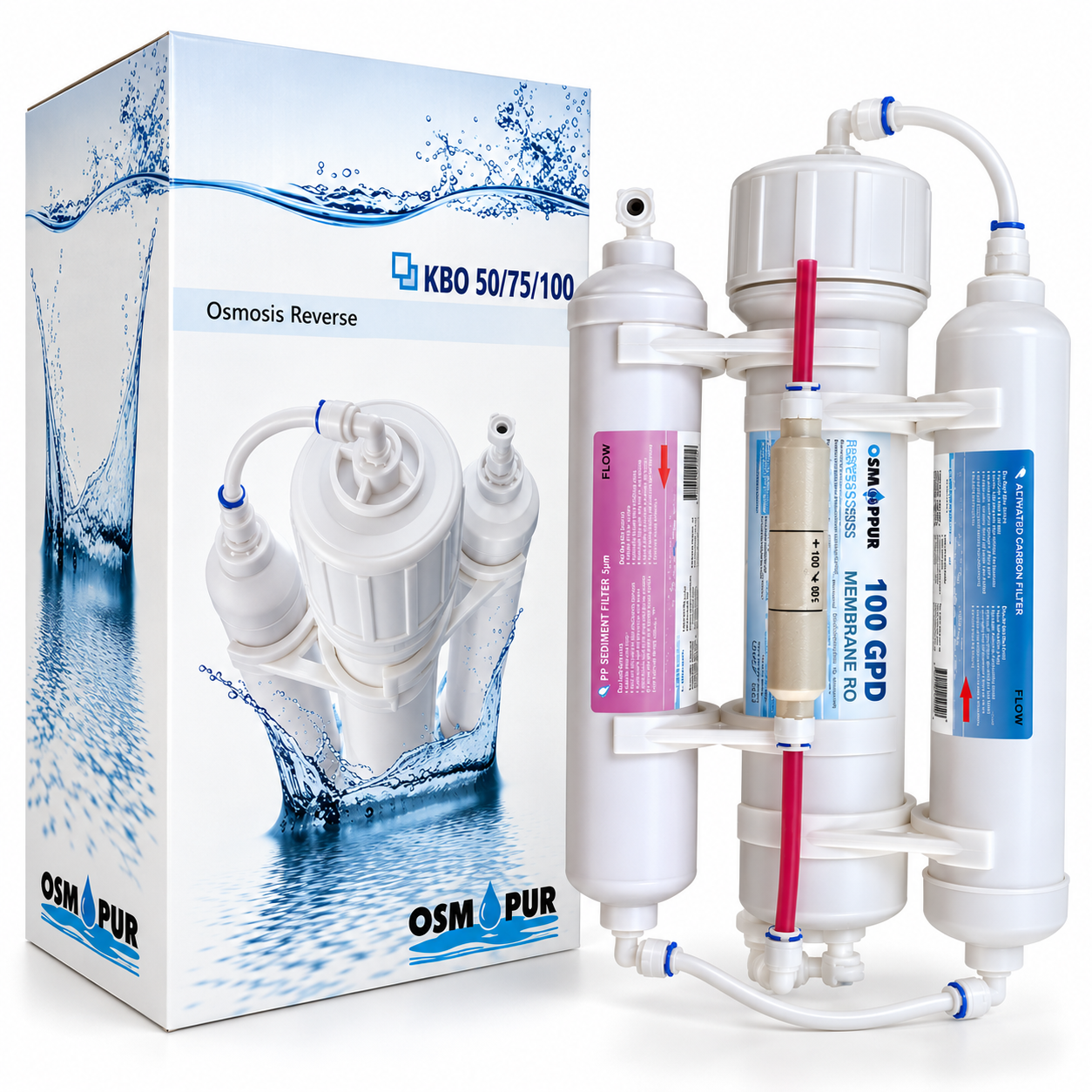 AQUAVIE Osmopur KBO 100 V2 osmoseur de haute qualité 380 L/j