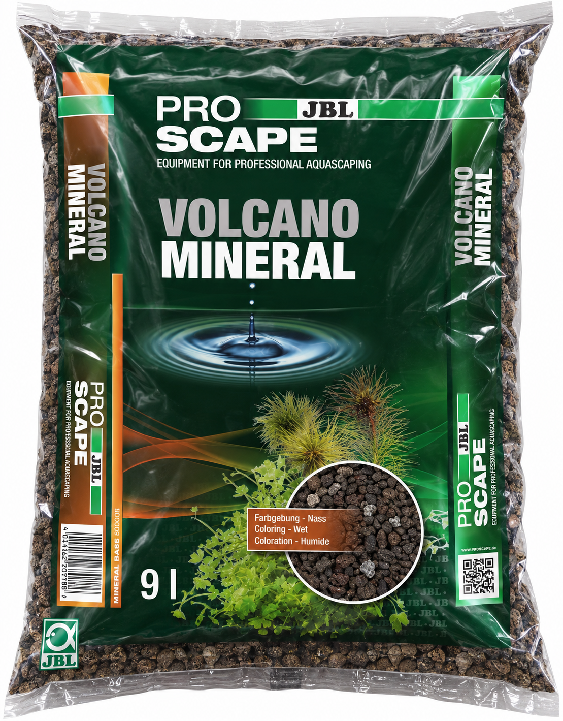 JBL ProScape Volcano Mineral 9 L sol d\'aquarium professionnel spécial aquascaping